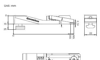 Wymiary techniczne zacisku