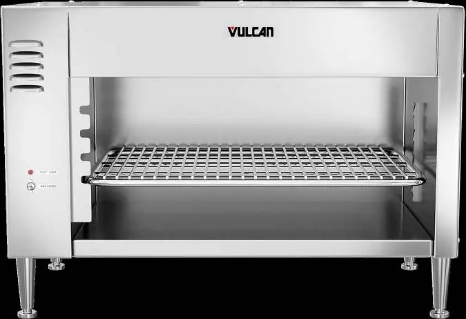 Widok ogólny urządzenia Vulcan 1024C z zamontowaną kratką do opiekania.
