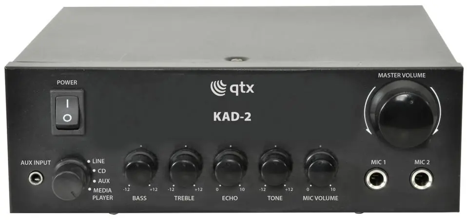 Panel przedni wzmacniacza QTX KAD-2
