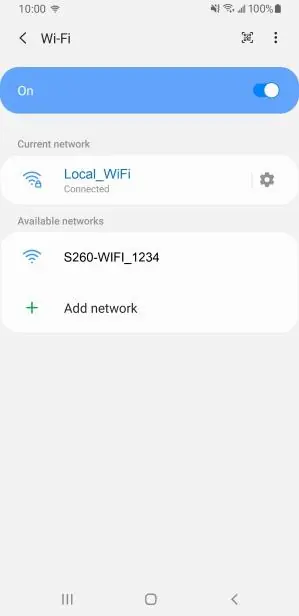 Wybór sieci Wi-Fi w ustawieniach telefonu