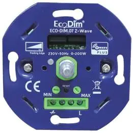 Widok ściemniacza EcoDim 0-200W Z-Wave