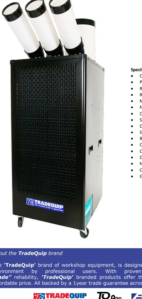 Klimatyzator TradeQuip 1033T