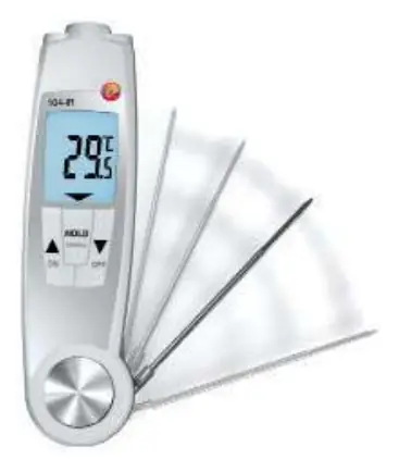 Testo 104-IR z rozłożoną sondą