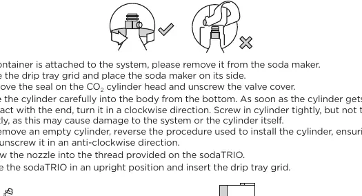Instalacja cylindra CO2