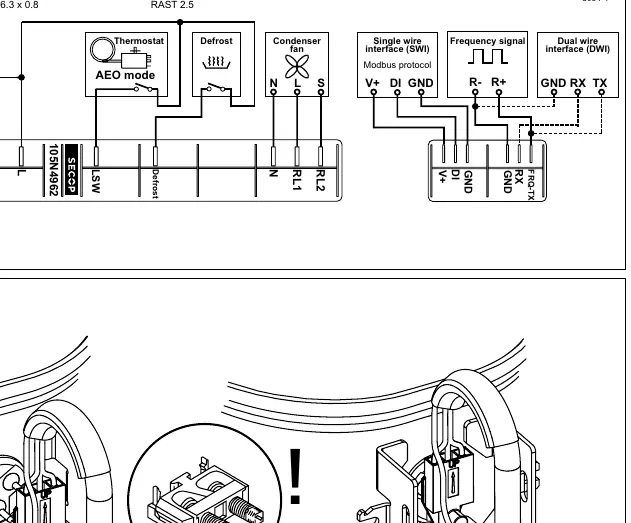 Schemat połączeń elektrycznych sterownika
