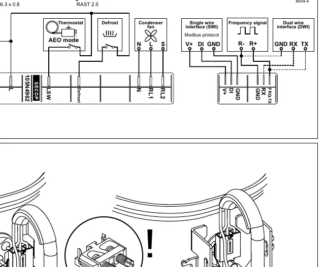 Schemat połączeń elektrycznych sterownika