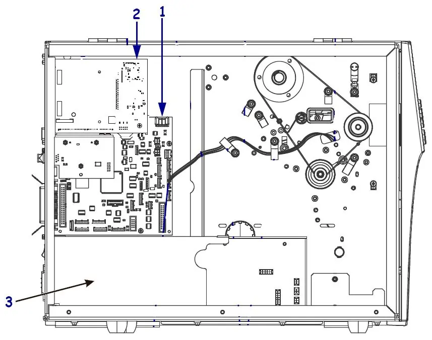 Schemat rozmieszczenia elektroniki