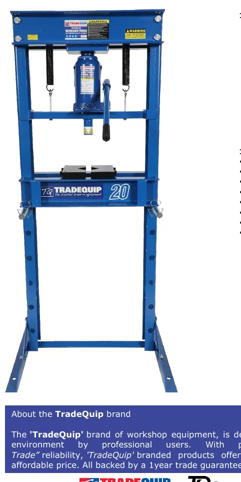 Prasa hydrauliczna TradeQuip