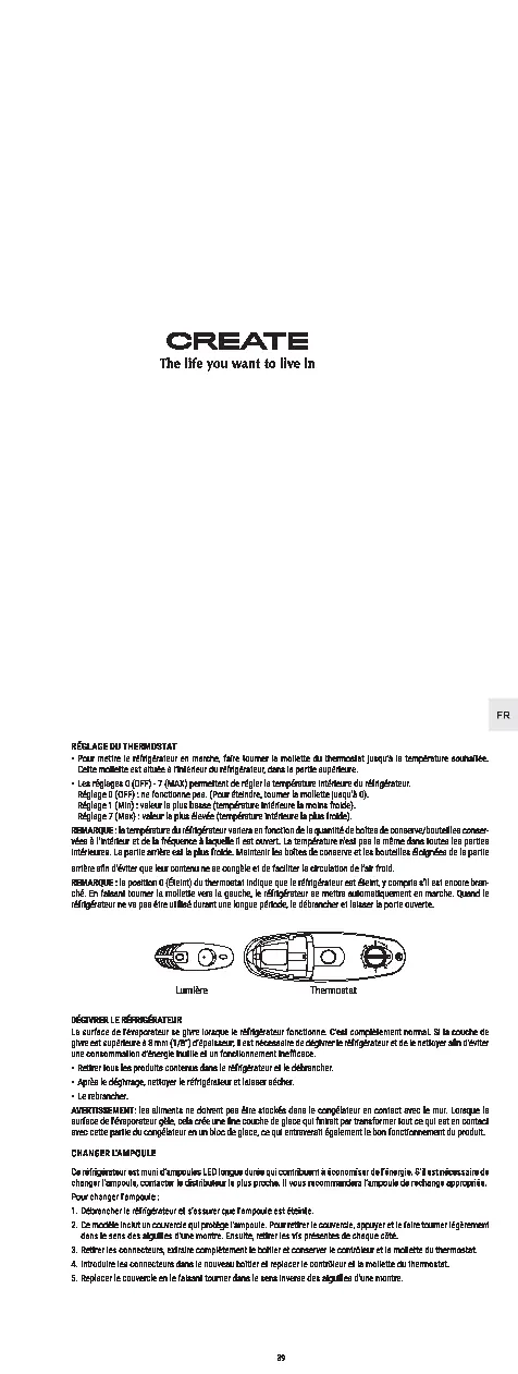 Schemat panelu sterowania z termostatem i oświetleniem