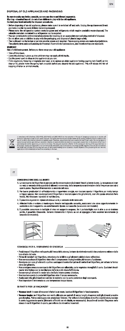 Instrukcja demontażu półek i stojaka na butelki