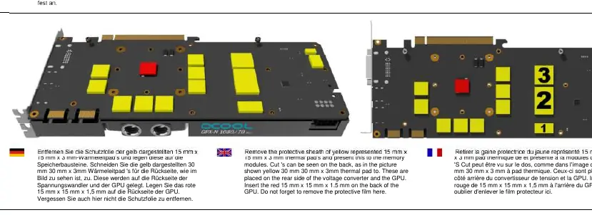 Montaż padów na backplate