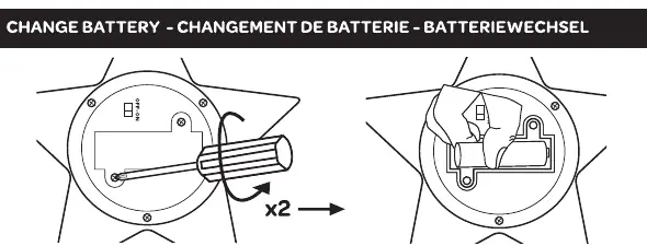 Schemat wymiany baterii