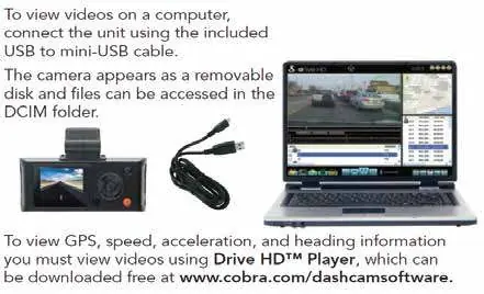 Podłączenie do komputera i oprogramowanie Drive HD Player
