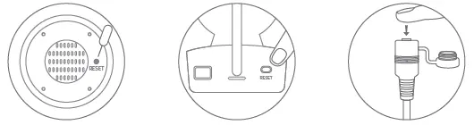 Lokalizacja przycisku Reset i zasilanie