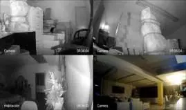 Widok podzielonego ekranu dla wielu kamer