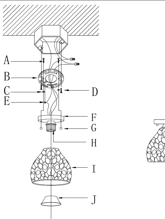 Schemat montażu lampy