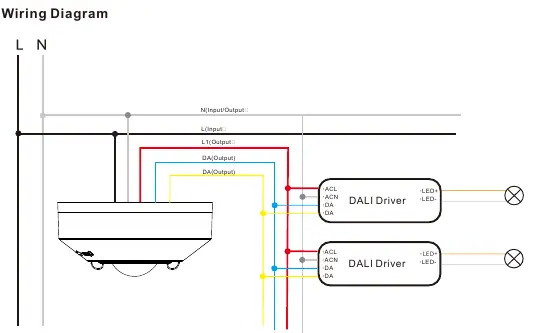 Schemat połączeń elektrycznych czujnika