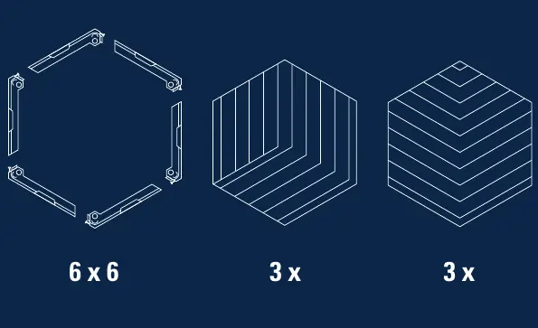 Zawartość zestawu Elgato Wave Panels
