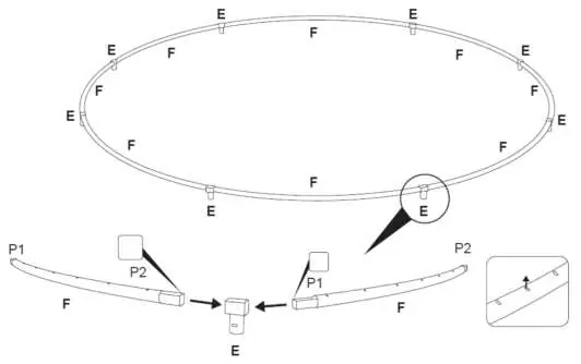 Montaż podstawy trampoliny