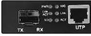 Panel przedni z diodami LED