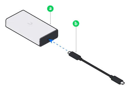 Schemat podłączenia adaptera do komputera