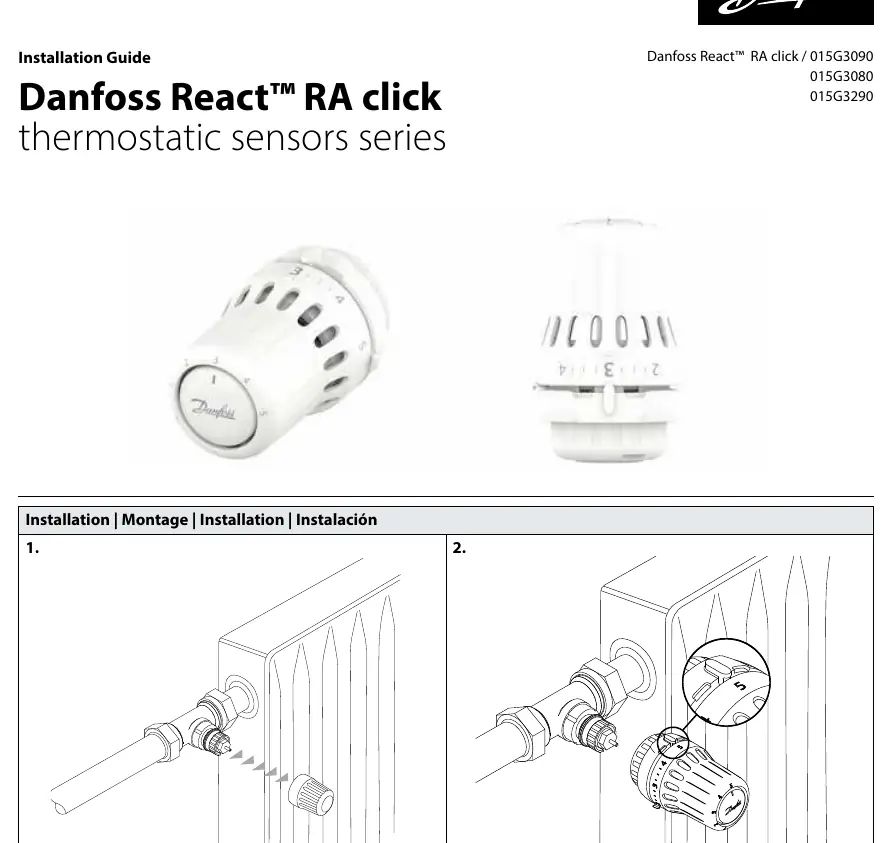 Demontaż starej głowicy i montaż termostatu Danfoss React na zaworze grzejnikowym