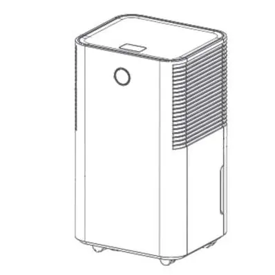 Widok ogólny osuszacza VIVOSUN 10L/23