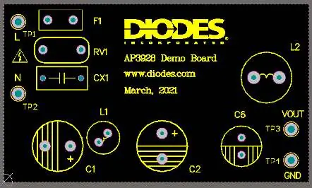 Układ ścieżek PCB - widok z góry