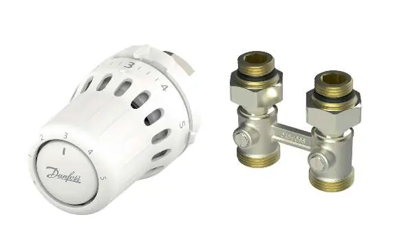 Głowica termostatyczna Danfoss React oraz zawór RLV-KB
