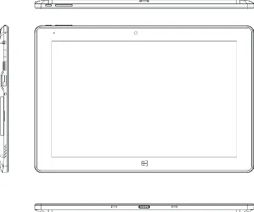 Schemat portów i przycisków tabletu