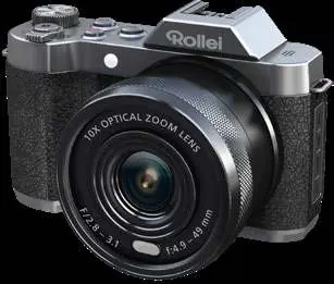 Aparat Rollei Powerflex 10x Retro - widok z przodu