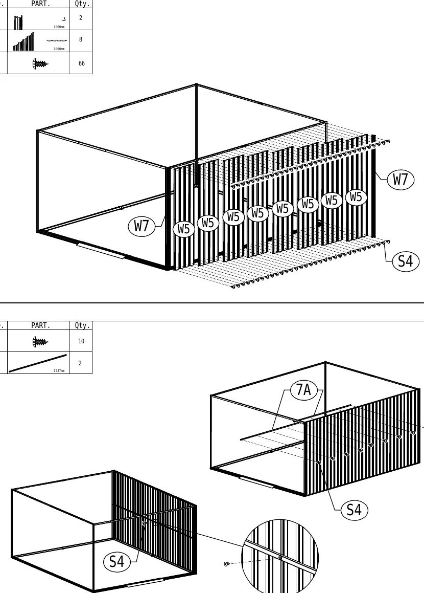 Instalacja paneli ściennych W5, W7.