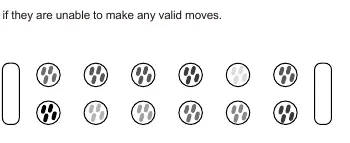Schemat planszy do Mancali