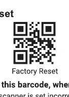 Kod do resetowania skanera do ustawień fabrycznych