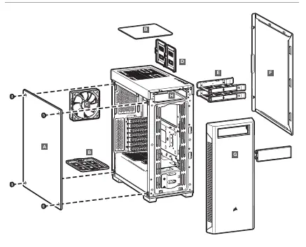 Schemat budowy obudowy