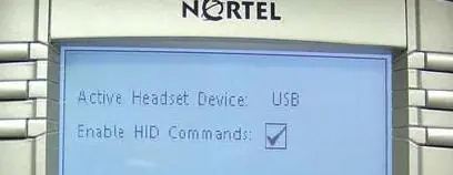 Aktywacja opcji HID Commands w telefonie Nortel