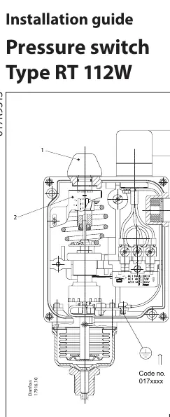Widok ogólny presostatu Danfoss RT 112W