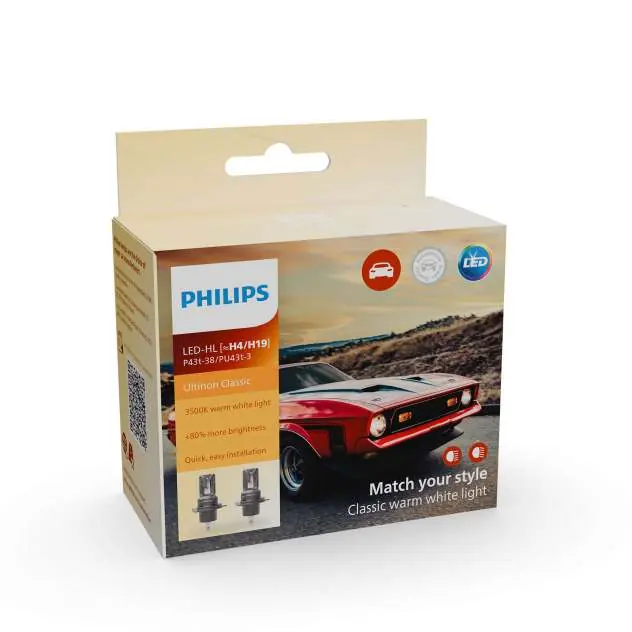 Opakowanie żarówek Philips Ultinon Classic LED