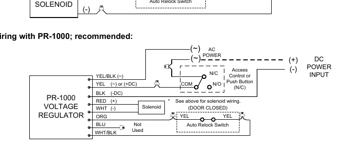 Schemat podłączenia z regulatorem PR-1000