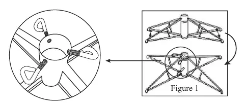 Montaż stojaka i dokręcanie śrub (Figure 1)