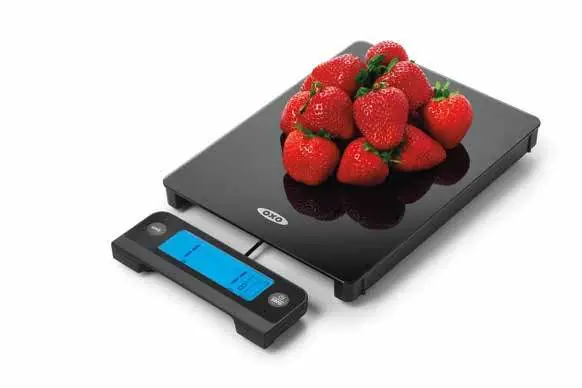 Waga kuchenna OXO 11lb Glass Scale z wysuwanym wyświetlaczem