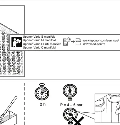 Parametry próby ciśnieniowej: 4-6 bar przez 2 godziny.