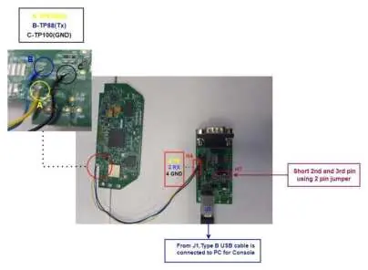 Podłączenie UART do płytki konwertera