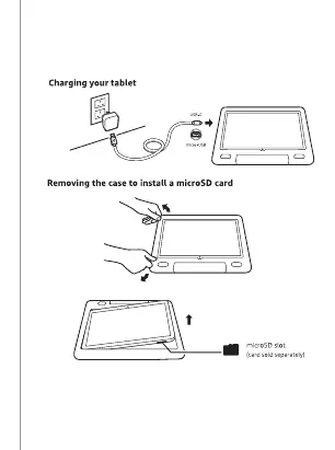 Ładowanie tabletu i instalacja karty microSD