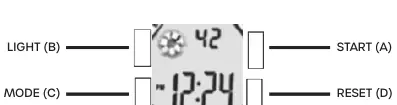 Schemat przycisków zegarka Timex 11W