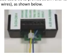 Zabezpieczenie kabla (Cable Strain Relief) przy użyciu opaski zaciskowej.
