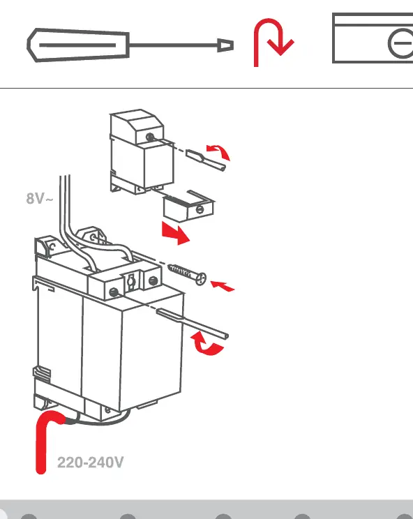 Schemat podłączenia transformatora Honeywell D770