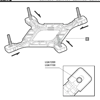 Przygotowanie backplate Intel