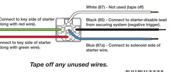 Schemat podłączenia przekaźnika w celu wyłączenia urządzenia (Relay Turn-Off)