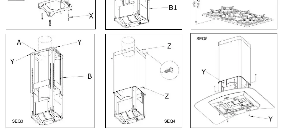 Kroki montażowe SEQ1-SEQ5